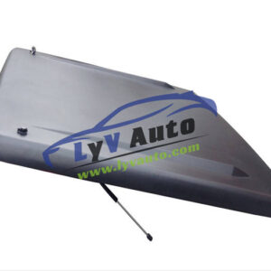 Hard hinged tonneau cover, with Led light